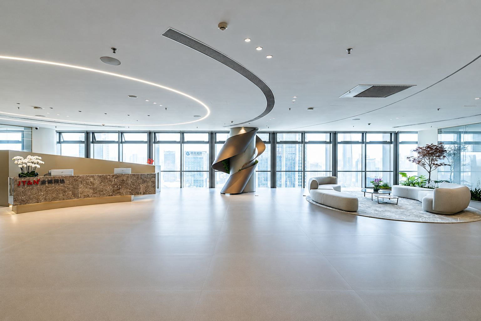 Reception area of the JT&N Law Firm office in Shenzhen